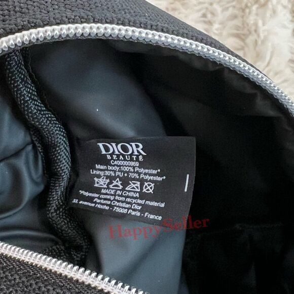 Dior Pouch Dopp Kit Shaving Kit Black Travel Organizer Case Makeup Designer Bag - Picture 4 of 10